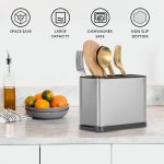 Spoon Stand for Kitchen Steel Cutlery Stand Spoon Organizer Cutlery Holder for Kitchen Countertop Forks Spatula Knives Holder Rustproof Durable Knife Stand - Image 2